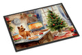 Norwich Terrier Christmas Cookies Doormat Indoor Outdoor 18H X 27W Front Door Mat Rugs for Entryway, Non Slip Washable