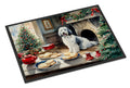 Old English Sheepdog Christmas Cookies Doormat Indoor Outdoor 24H X 36W Front Door Mat Rugs for Entryway, Non Slip Washable Low Pile,