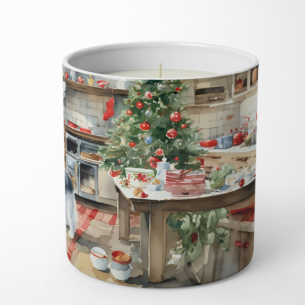 Old English Sheepdog Christmas Cookies Decorative Soy Candle Nature Soy Wax Essential Oil Home Decor Ideal for Bedroom Kitchen Bath Office Gift, 10 oz