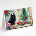 Pomeranian Christmas Cookies Greeting Cards Pack of 8 Blank Cards with Envelopes Whimsical A7 Size 5x7