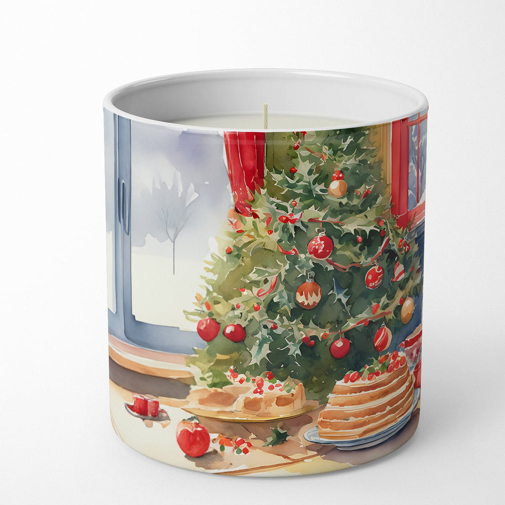 Pomeranian Christmas Cookies Decorative Soy Candle Nature Soy Wax Essential Oil Home Decor Ideal for Bedroom Kitchen Bath Office Gift, 10 oz