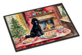 Poodle Christmas Cookies Doormat Indoor Outdoor 24H X 36W Front Door Mat Rugs for Entryway, Non Slip Washable Low Pile,