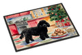 Poodle Christmas Cookies Doormat Indoor Outdoor 18H X 27W Front Door Mat Rugs for Entryway, Non Slip Washable