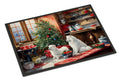 Samoyed Christmas Cookies Doormat Indoor Outdoor 24H X 36W Front Door Mat Rugs for Entryway, Non Slip Washable Low Pile,