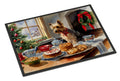 Silky Terrier Christmas Cookies Doormat Indoor Outdoor 18H X 27W Front Door Mat Rugs for Entryway, Non Slip Washable