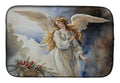 Christmas Angel with Wings Watercolor Dish Drying Mat Absorbent Dish Drying Mat Pad for Kitchen Counter Dish Drainer Mat for Countertop, 14 x 21", Multicolor