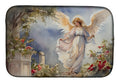 Heavenly Angel Garden Scene Watercolor Dish Drying Mat Absorbent Dish Drying Mat Pad for Kitchen Counter Dish Drainer Mat for Countertop, 14 x 21", Multicolor