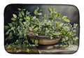 Christmas Mistletoe Holiday Greenery Arrangement Rustic Dish Drying Mat Absorbent Dish Drying Mat Pad for Kitchen Counter Dish Drainer Mat for Countertop, 14 x 21", Multicolor
