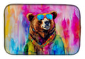 Hippie Animal Grizzly Bear Dish Drying Mat Absorbent Dish Drying Mat Pad for Kitchen Counter Dish Drainer Mat for Countertop, 14 x 21", Multicolor