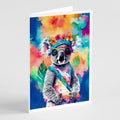 Hippie Animal Koala Greeting Cards Pack of 8 Blank Cards with Envelopes Whimsical A7 Size 5x7