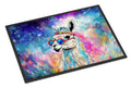 Hippie Animal Llama Doormat Indoor Outdoor 24H X 36W Front Door Mat Rugs for Entryway, Non Slip Washable Low Pile,
