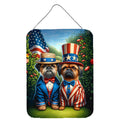 All American Brussels Griffon Wall or Door Hanging Prints Aluminum Metal Sign Kitchen Wall Bar Bathroom Plaque Home Decor Front Door Plaque, 12x16, Multicolor