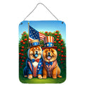 All American Chow Chow Wall or Door Hanging Prints Aluminum Metal Sign Kitchen Wall Bar Bathroom Plaque Home Decor Front Door Plaque, 12x16, Multicolor