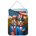 All American Clumber Spaniel Wall or Door Hanging Prints Aluminum Metal Sign Kitchen Wall Bar Bathroom Plaque Home Decor Front Door Plaque, 12x16, Multicolor