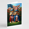 All American Cocker Spaniel Greeting Cards Pack of 8 Blank Cards with Envelopes Whimsical A7 Size 5x7