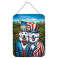 All American Great Pyrenees Wall or Door Hanging Prints Aluminum Metal Sign Kitchen Wall Bar Bathroom Plaque Home Decor Front Door Plaque, 12x16, Multicolor