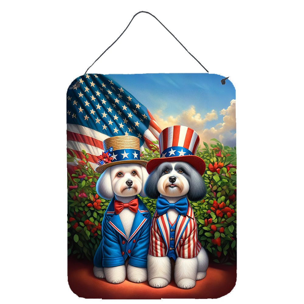 All American Havanese Wall or Door Hanging Prints Aluminum Metal Sign Kitchen Wall Bar Bathroom Plaque Home Decor Front Door Plaque, 12x16, Multicolor