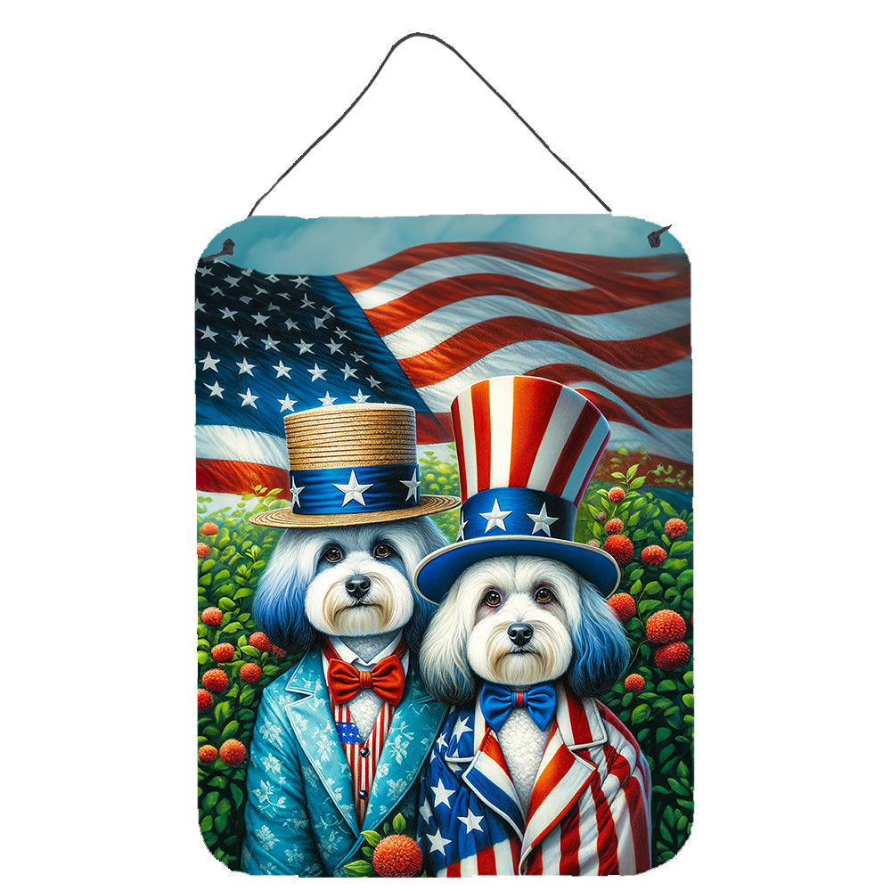 All American Havanese Wall or Door Hanging Prints Aluminum Metal Sign Kitchen Wall Bar Bathroom Plaque Home Decor Front Door Plaque, 12x16, Multicolor