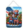 All American Miniature Pinscher Wall or Door Hanging Prints Aluminum Metal Sign Kitchen Wall Bar Bathroom Plaque Home Decor Front Door Plaque, 12x16, Multicolor