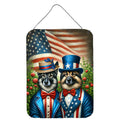 All American Norwegian Elkhound Wall or Door Hanging Prints Aluminum Metal Sign Kitchen Wall Bar Bathroom Plaque Home Decor Front Door Plaque, 12x16, Multicolor