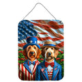 All American Otterhound Wall or Door Hanging Prints Aluminum Metal Sign Kitchen Wall Bar Bathroom Plaque Home Decor Front Door Plaque, 12x16, Multicolor