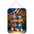 All American Poodle Wall or Door Hanging Prints Aluminum Metal Sign Kitchen Wall Bar Bathroom Plaque Home Decor Front Door Plaque, 12x16, Multicolor
