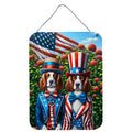 All American Welsh Springer Spaniel Wall or Door Hanging Prints Aluminum Metal Sign Kitchen Wall Bar Bathroom Plaque Home Decor Front Door Plaque, 12x16, Multicolor