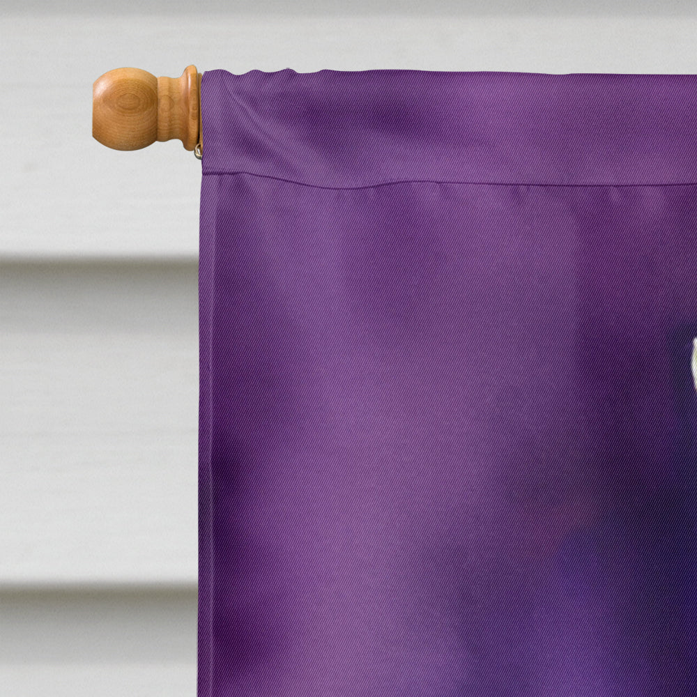 Bloodhound King of Mardi Gras House Flag 28x40 Porch Sleeve Pole Decorative Outside Yard Banner Artwork Wall Hanging, Polyester