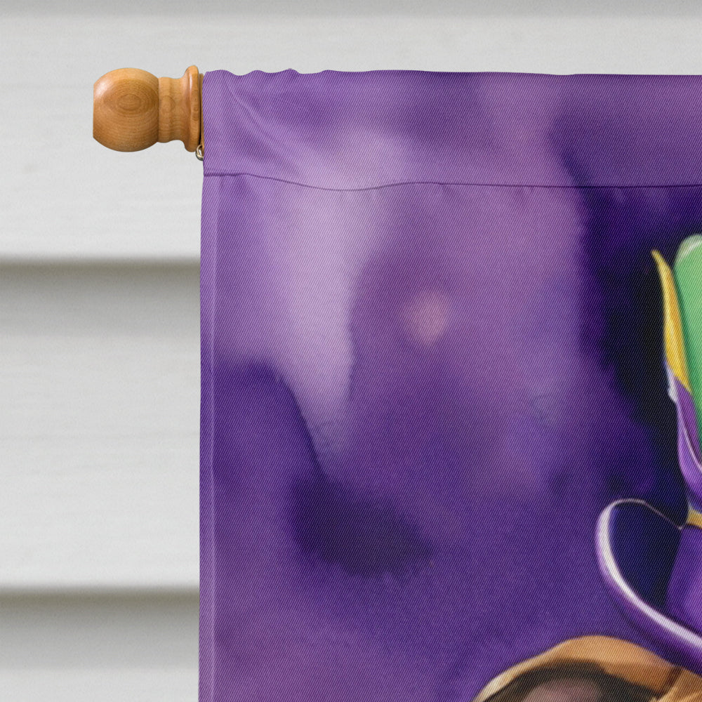 Boxer King of Mardi Gras House Flag 28x40 Porch Sleeve Pole Decorative Outside Yard Banner Artwork Wall Hanging, Polyester