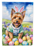 Australian Terrier Easter Egg Hunt House Flag 28x40 Porch Sleeve Pole Decorative Outside Yard Banner Artwork Wall Hanging, Polyester