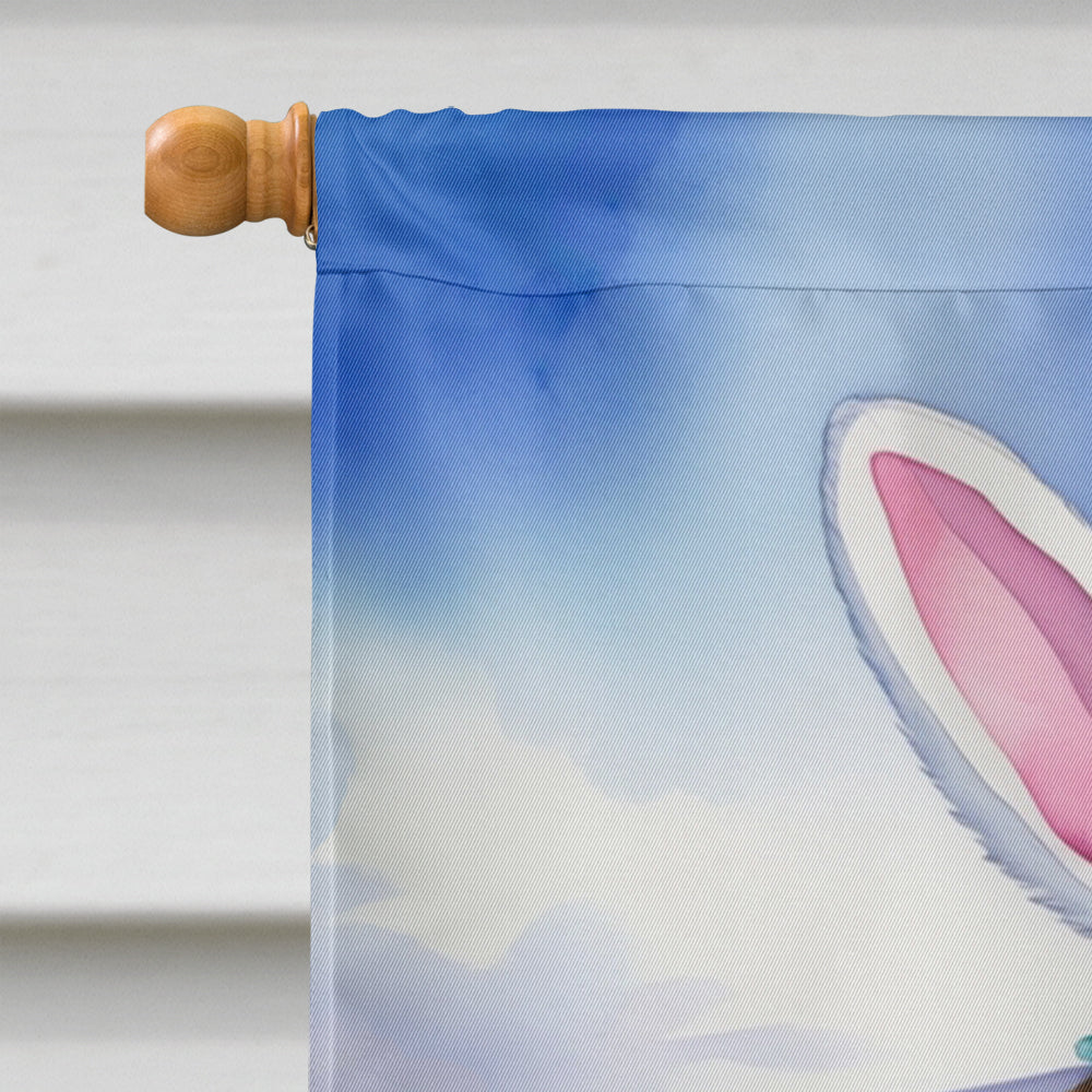 Border Terrier Easter Egg Hunt House Flag 28x40 Porch Sleeve Pole Decorative Outside Yard Banner Artwork Wall Hanging, Polyester