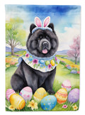 Chow Chow Easter Egg Hunt House Flag 28x40 Porch Sleeve Pole Decorative Outside Yard Banner Artwork Wall Hanging, Polyester