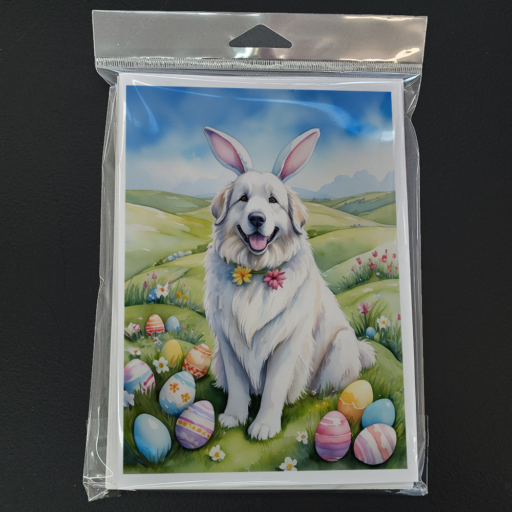 Great Pyrenees Easter Egg Hunt Greeting Cards Pack of 8 Blank Cards with Envelopes Whimsical A7 Size 5x7