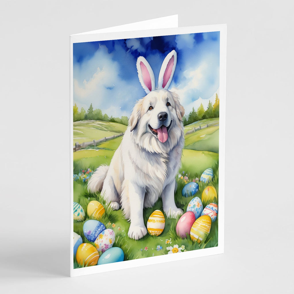 Great Pyrenees Easter Egg Hunt Greeting Cards Pack of 8 Blank Cards with Envelopes Whimsical A7 Size 5x7