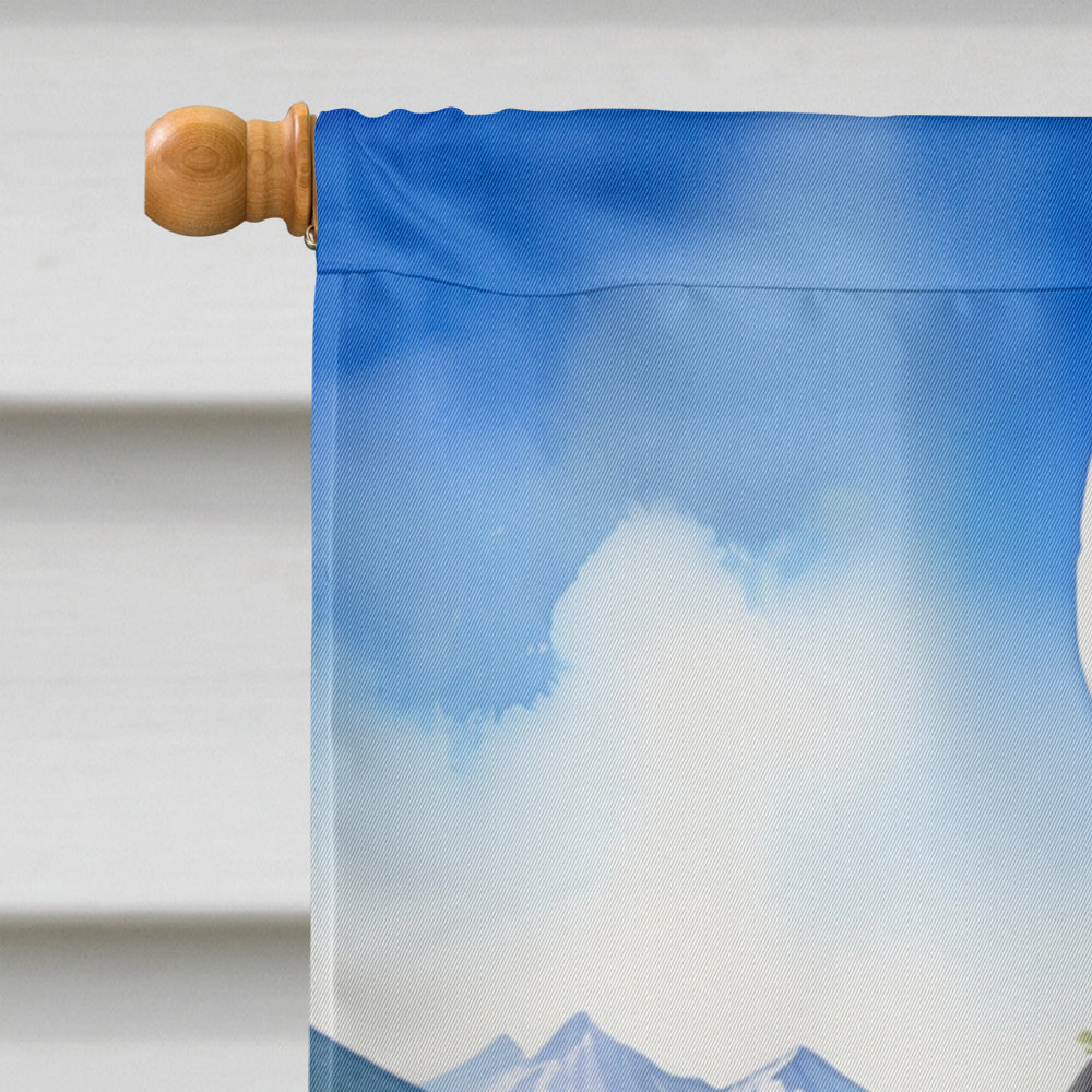 Greater Swiss Mountain Dog Easter Egg Hunt House Flag 28x40 Porch Sleeve Pole Decorative Outside Yard Banner Artwork Wall Hanging, Polyester