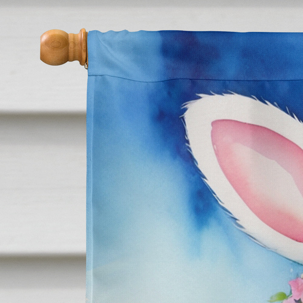 Lhasa Apso Easter Egg Hunt House Flag 28x40 Porch Sleeve Pole Decorative Outside Yard Banner Artwork Wall Hanging, Polyester
