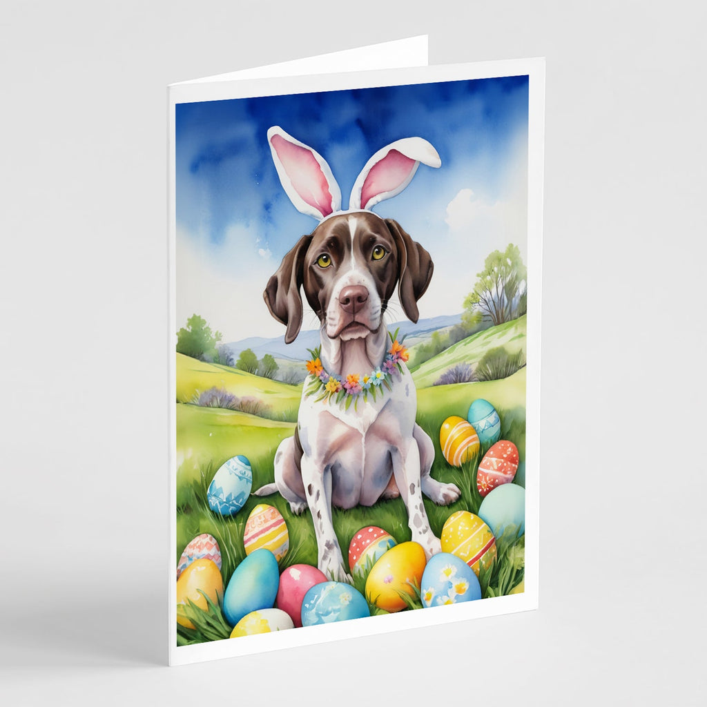 Pointer Easter Egg Hunt Greeting Cards Pack of 8 Blank Cards with Envelopes Whimsical A7 Size 5x7