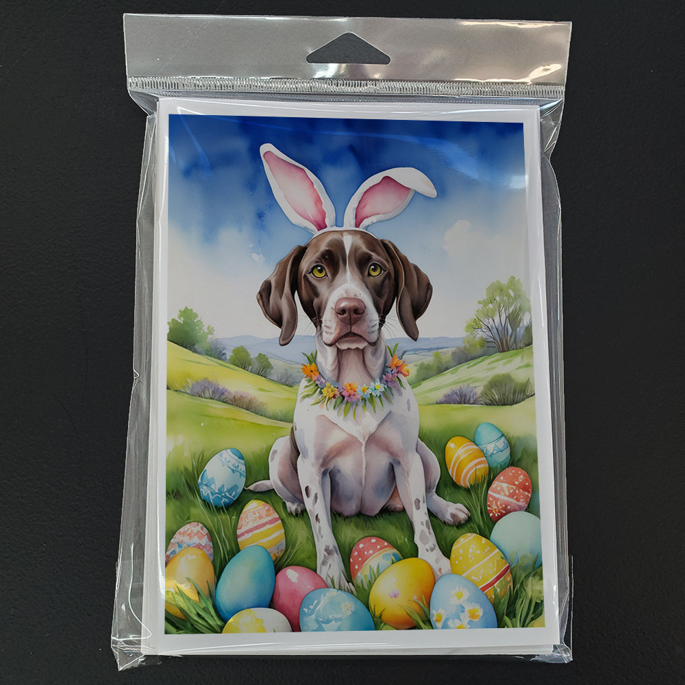 Pointer Easter Egg Hunt Greeting Cards Pack of 8 Blank Cards with Envelopes Whimsical A7 Size 5x7