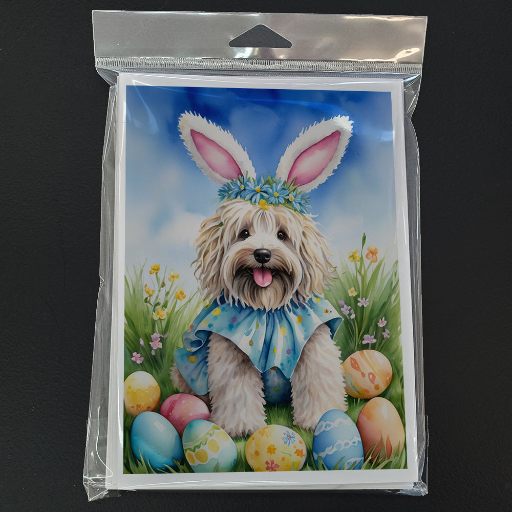 Puli Easter Egg Hunt Greeting Cards Pack of 8 Blank Cards with Envelopes Whimsical A7 Size 5x7