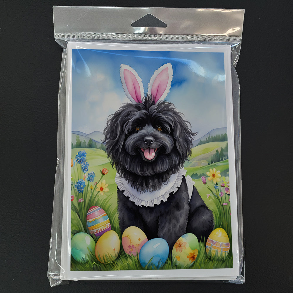 Puli Easter Egg Hunt Greeting Cards Pack of 8 Blank Cards with Envelopes Whimsical A7 Size 5x7