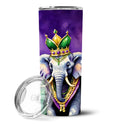 Elephant King of Mardi Gras Stainless Steel Skinny Tumbler 20 oz Vacuum Double Walled Reusable Insulated Travel Cup