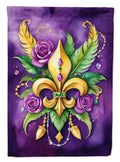 Fleur de lis Mardi Gras Garden Flag Mailbox Decorative Yard Banner Outside Patio Artwork for Flower Beds, Garden Size, Multicolor