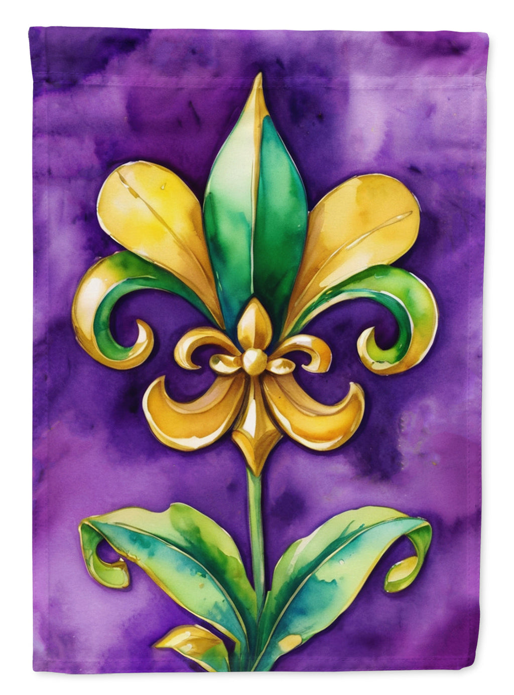 Fleur de lis Mardi Gras Garden Flag Mailbox Decorative Yard Banner Outside Patio Artwork for Flower Beds, Garden Size, Multicolor