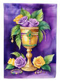 Goblet Mardi Gras Garden Flag Mailbox Decorative Yard Banner Outside Patio Artwork for Flower Beds, Garden Size, Multicolor