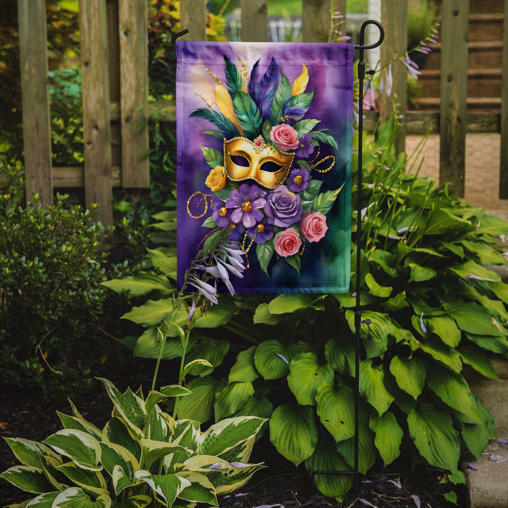 Mask Mardi Gras Garden Flag Mailbox Decorative Yard Banner Outside Patio Artwork for Flower Beds, Garden Size, Multicolor