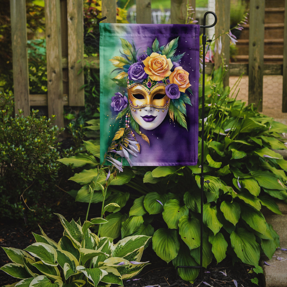Mask Mardi Gras Garden Flag Mailbox Decorative Yard Banner Outside Patio Artwork for Flower Beds, Garden Size, Multicolor