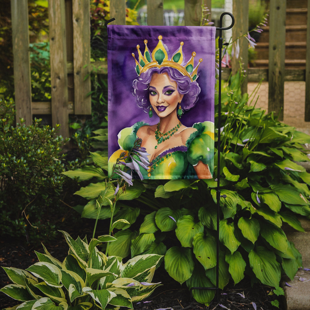 Queen of Mardi Gras Garden Flag Mailbox Decorative Yard Banner Outside Patio Artwork for Flower Beds, Garden Size, Multicolor