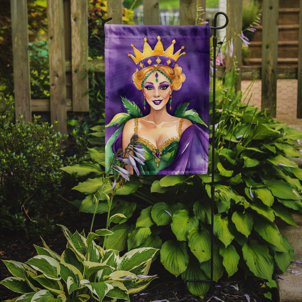 Queen of Mardi Gras Garden Flag Mailbox Decorative Yard Banner Outside Patio Artwork for Flower Beds, Garden Size, Multicolor