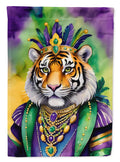 Tiger the King of Mardi Gras Garden Flag Mailbox Decorative Yard Banner Outside Patio Artwork for Flower Beds, Garden Size, Multicolor