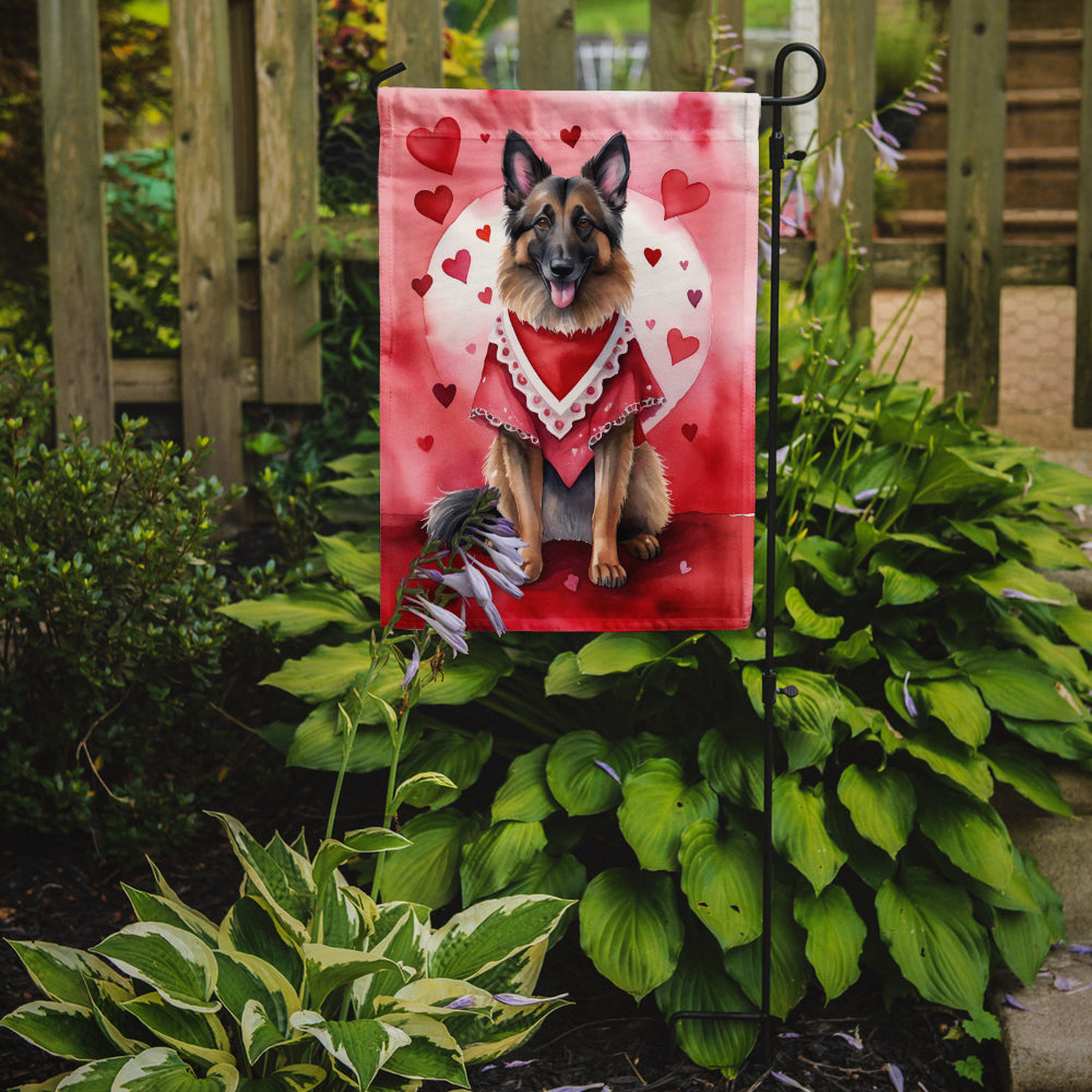 Belgian Tervuren My Valentine Garden Flag Mailbox Decorative Yard Banner Outside Patio Artwork for Flower Beds, Garden Size, Multicolor